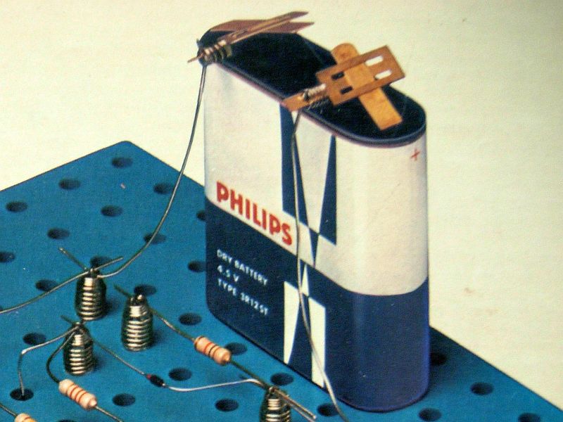 DAS EXPERIMENTIERKASTEN-BOARD • Thema anzeigen - PHILIPS 4,5 Volt  Flachbatterie